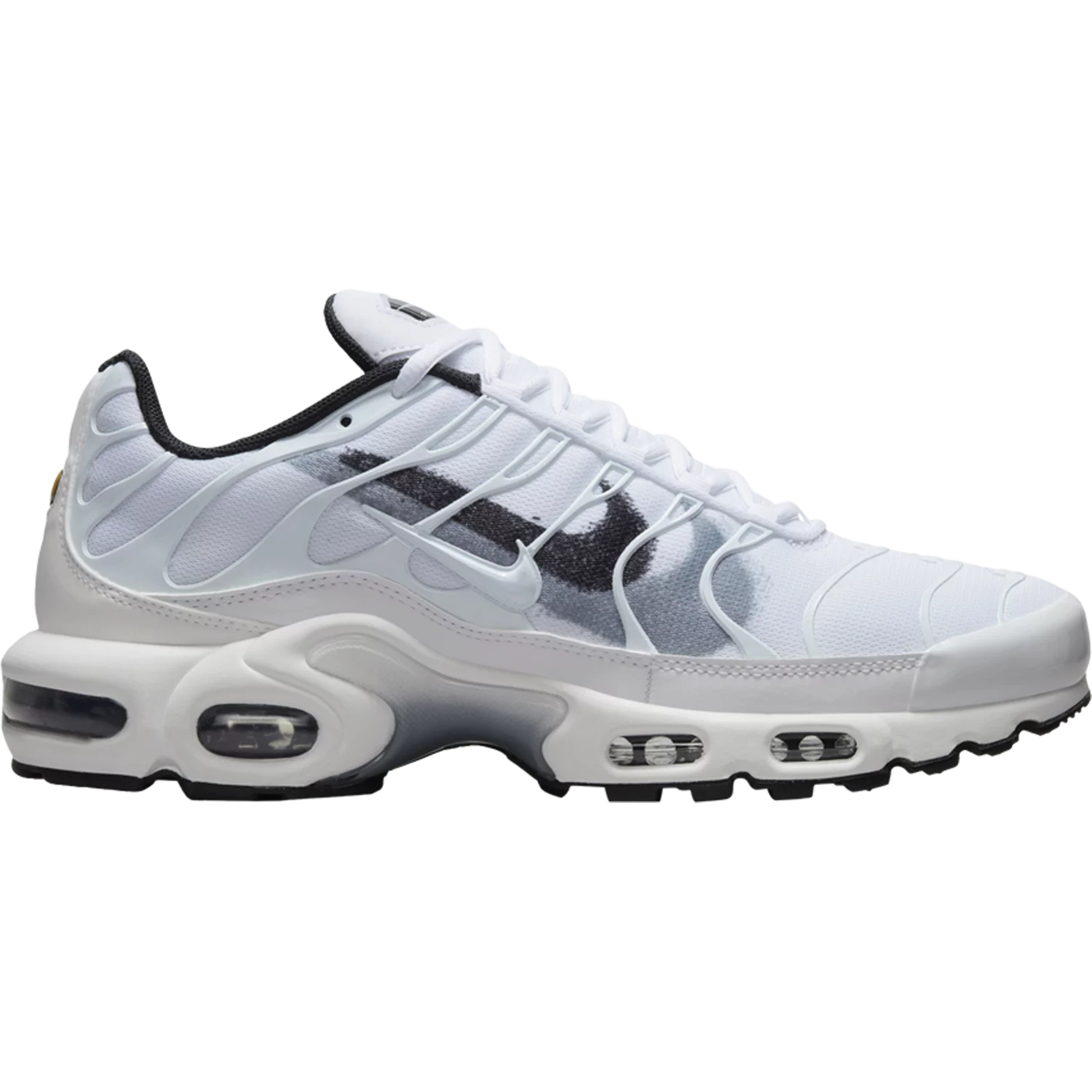 Nike Air Max Plus TN Triple White Swoosh TUNEDISTRICT
