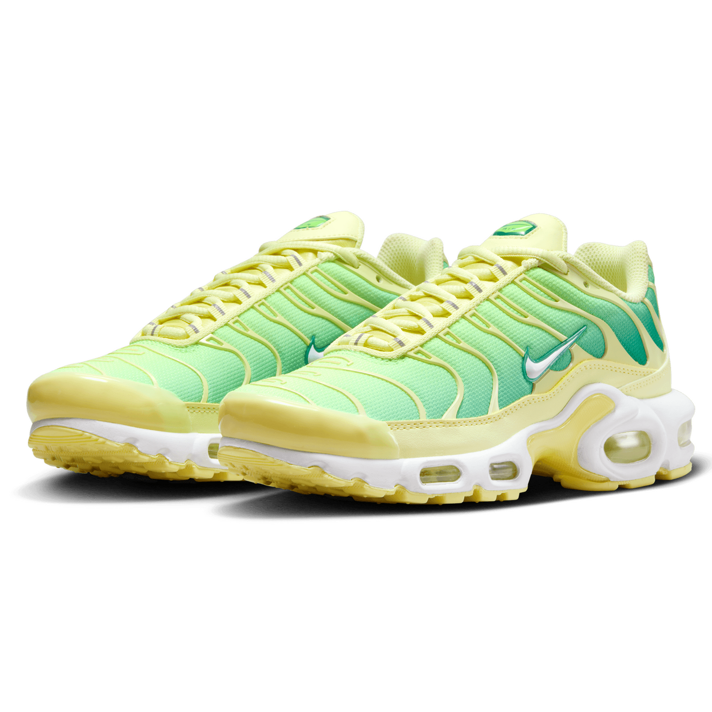 White pink and lime 2024 green air max plus