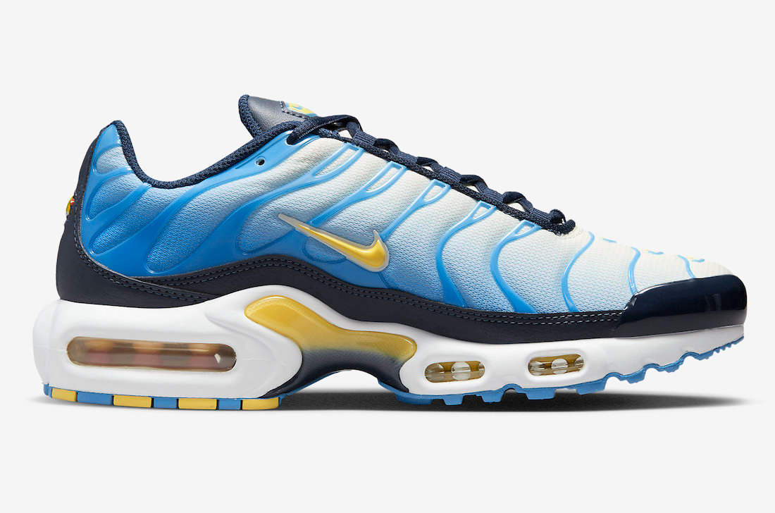 Air max plus 2024 blue and yellow